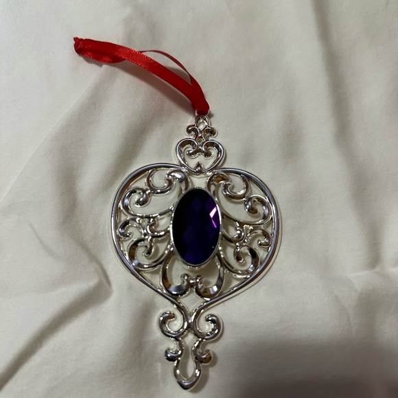 LENOX -2016 Bejeweled Collection -Silverplate Ornament - Purple Amethyst Spire - Picture 3 of 3